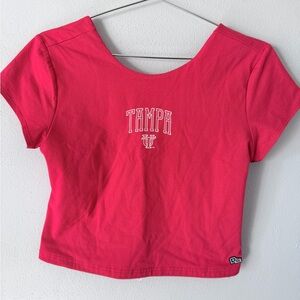HYPE AND VICE University Of Tampa Spartans WOMENS COMEBACK Backless‎ T-shirt  XL